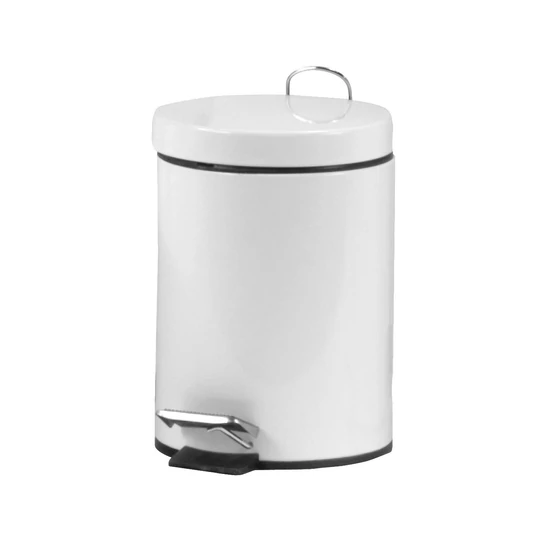 Trend A64711P pedálos szemetes festett fém fehér 5L