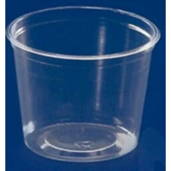 Műanyag öntetes tálka 100 ml tetővel, 2000 db/# 5 gr/db