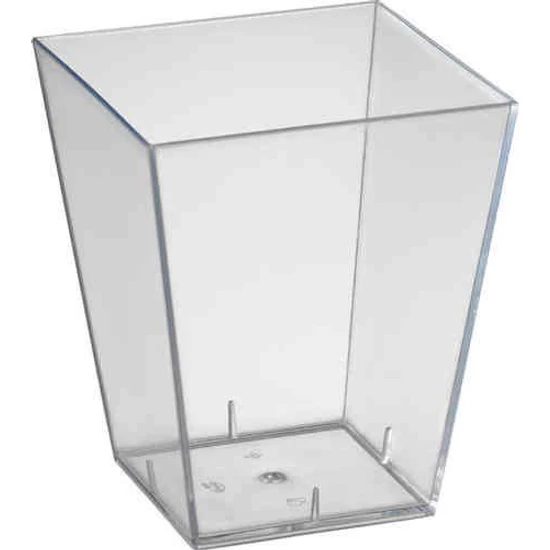 Duni Amuse-bouche kínáló tálka Square átlátszó 200ml 15x45db/gyűjtő
