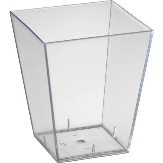 Duni Amuse-bouche kínáló tálka Square átlátszó 150ml 24x25db/gyűjtő