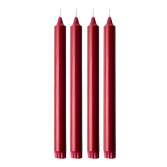 Duni koronagyertya bordeaux 250x22mm 12x4db/gyűjtő