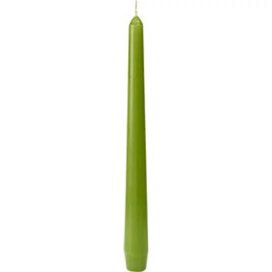 Duni antik gyertya Leaf Green 250x22mm 2x50db/gyűjtő
