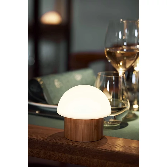 Duni Good Concept Led Brother gyertyatartó bambusz 105x110mm 4db/gyűjtő