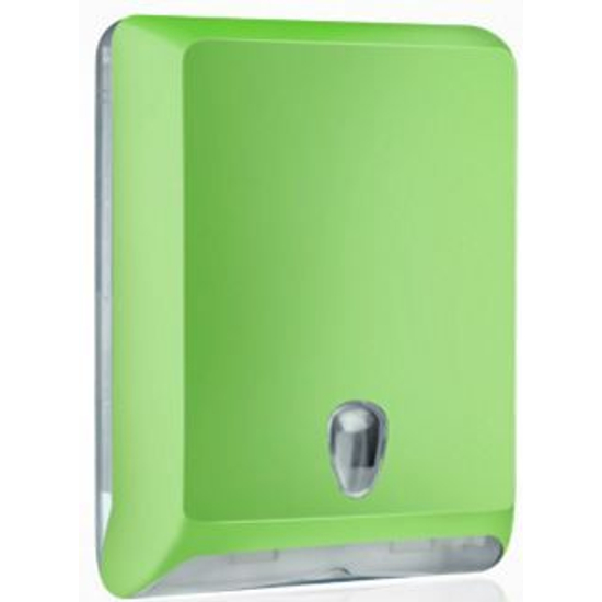 Trend hajtogatott kéztörlő tartó maxi ABS zöld soft touch/átlátszó