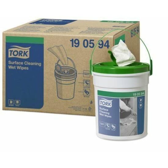 Tork Premium nedves felülettisztító kendő 1 rétegű 13,5x15,7cm 4db/gyűjtő