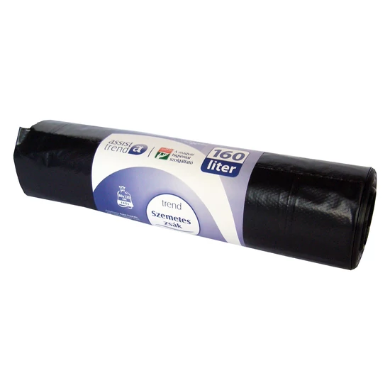 Szemeteszsák 80x120 160l 10db/tekercs fekete 32my