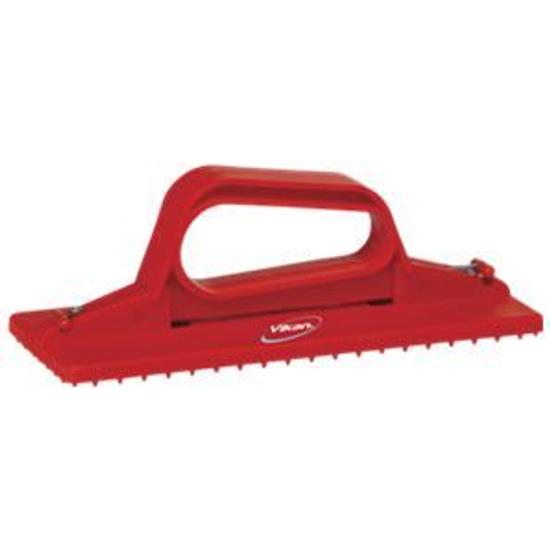 Vikan Kézi Nylon-Pad tartó 230mm piros