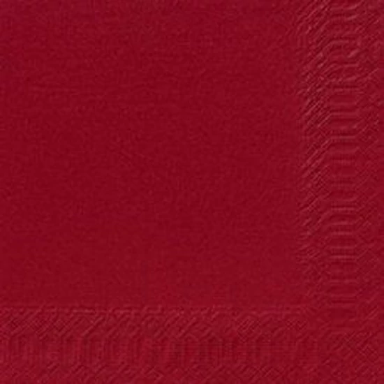 Duni szalvéta bordó 3rtg 24x24cm 12x20db/gyűjtő