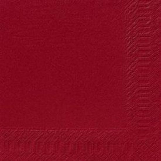 Duni szalvéta bordó 3rtg 24x24cm 12x20db/gyűjtő