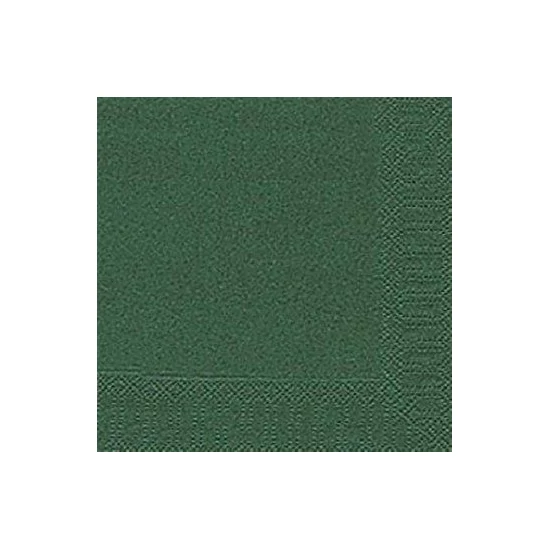 Duni szalvéta Dark green 3 rétegű 33x33cm 12x20db/gyűjtő