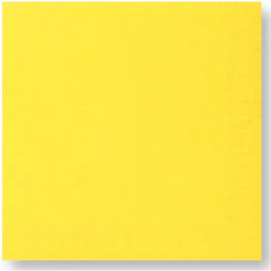 Duni szalvéta sárga 3 rétegű 33x33cm 12x20db