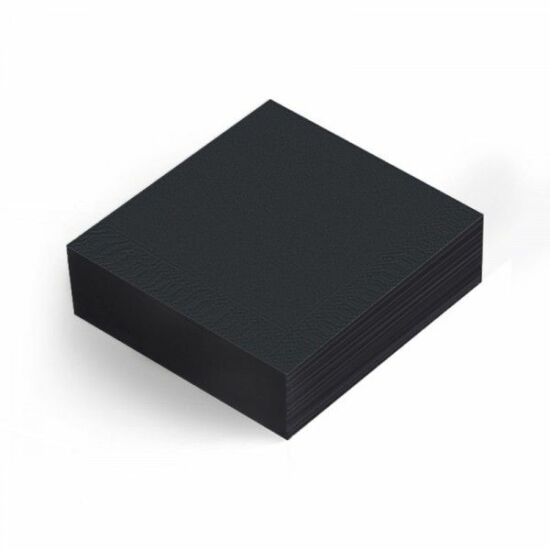 Duni szalvéta fekete 3 rétegű 40x40cm 8x125db/gyűjtő