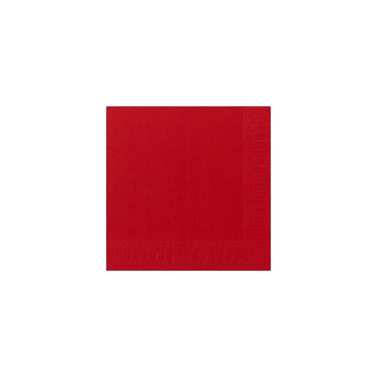 Duni szalvéta piros 3  rétegű 33x33cm 4x250db/gyűjtő