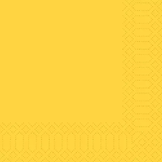 Duni szalvéta sárga 3 rétegű 33x33 10x50db/gyűjtő