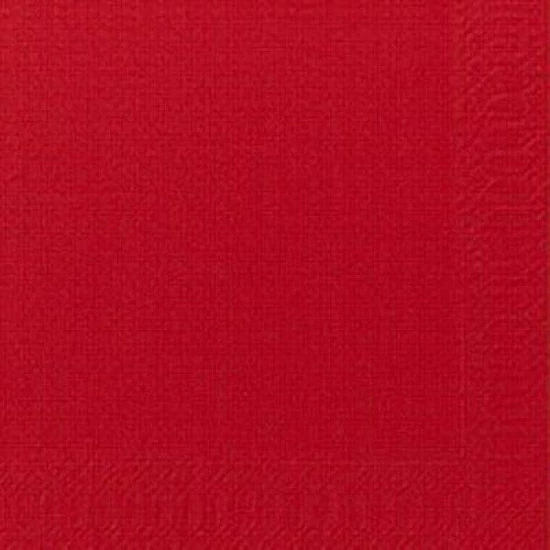 Duni szalvéta piros 2 rétegű 24x24cm 8x300db/gyűjtő