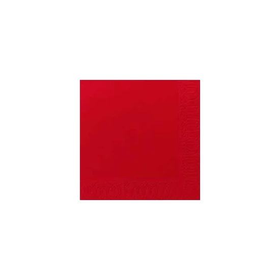 Duni szalvéta piros 3 rétegű 24x24cm 8x250db/gyűjtő
