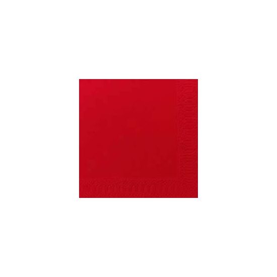 Duni szalvéta piros 3 rétegű 24x24cm 8x250db/gyűjtő