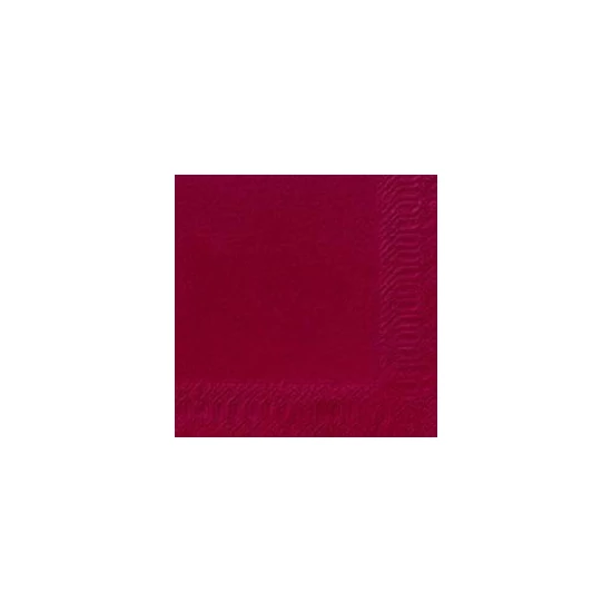 Duni szalvéta bordó 3 rétegű 24x24cm 8x250db/gyűjtő