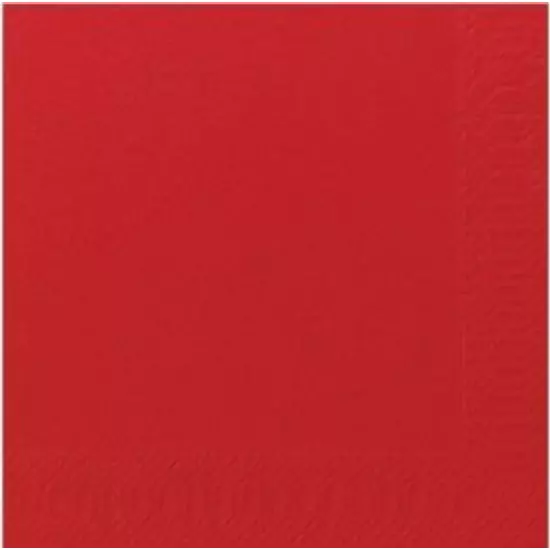 Duni szalvéta piros 3 rétegű 33x33cm 4x250db/gyűjtő