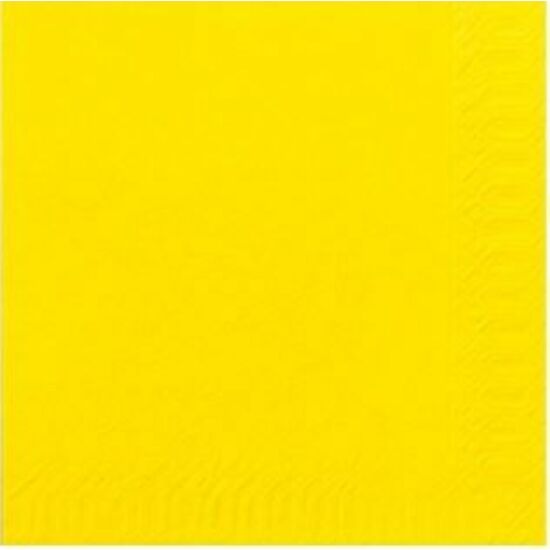 Duni szalvéta sárga 3 rétegű 33x33 4x250db/gyűjtő