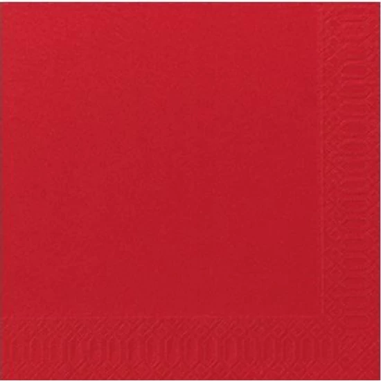 Duni szalvéta piros 3 rétegű 40x40 4x250db/gyűjtő