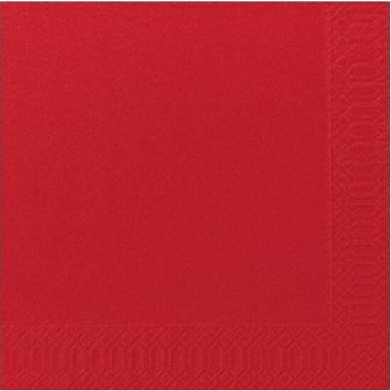 Duni szalvéta piros 3 rétegű 40x40 4x250db/gyűjtő