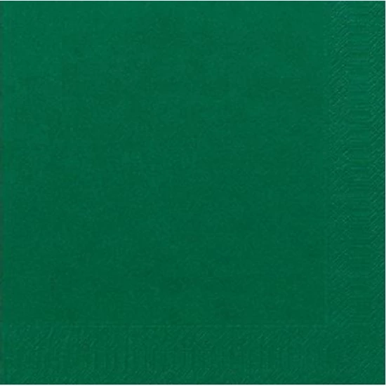 Duni szalvéta Dark green 3 rétegű 40x40 4x250db/gyűjtő
