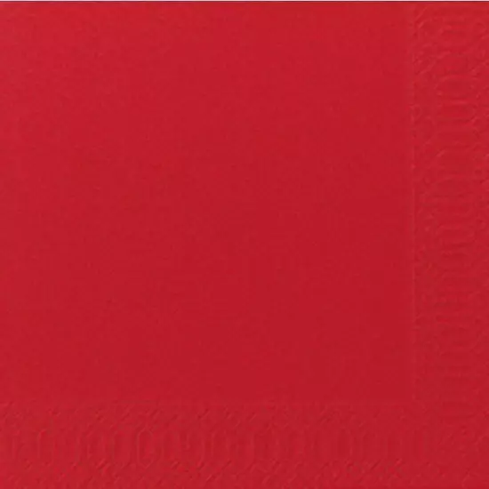 Duni szalvéta piros 3 rétegű 33x33cm 8x125db/gyűjtő
