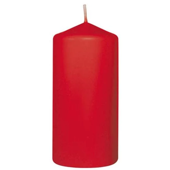 Duni Pillar gyertya piros 100x50mm 6x10db/gyűjtő