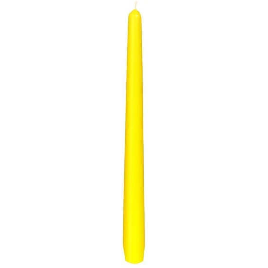 Duni antik gyertya sárga 250x22mm 2x50db/gyűjtő