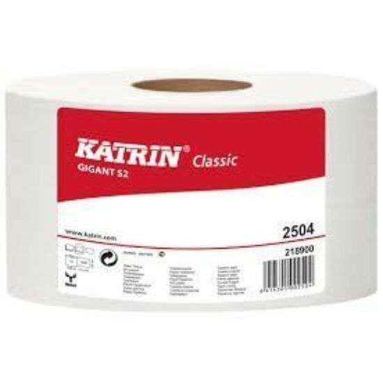 Katrin classic gigant S2 nagytekercses toalettpapír 2 rétegű 18cm 1200lapos 150m 12 tekercs/zsák