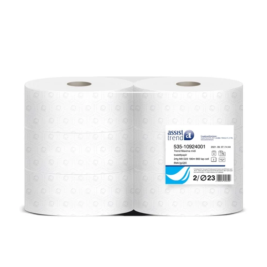 Trend Maxima midi toalettpapír 2rtg M9 D23 180m 900lap cell FSC 6tek/gyűjtő