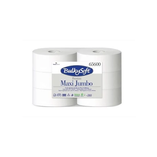BulkySoft prémium maxi jumbo toalettpapír 2rtg M9 D25,5 320m cell 6tek/gyűjtő