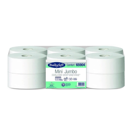 BulkySoft comfort mini jumbo toalettpapír 2 rétegű M9 D19 120m cell 12tek/gyűjtő