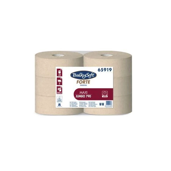 BulkySoft forte havana maxi jumbo toalettpapír 2 rétegű M9 D25,5 300m 6tek/gyűjtő