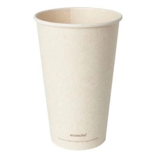 Duni Bagasse kávéspohár Sweet barna 470ml 25x36db/gyűjtő