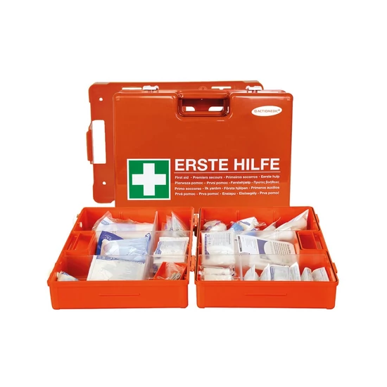 Actionmedic multi nagy elsősegély-felszerelés DIN 13 169 szerinti tartalomma