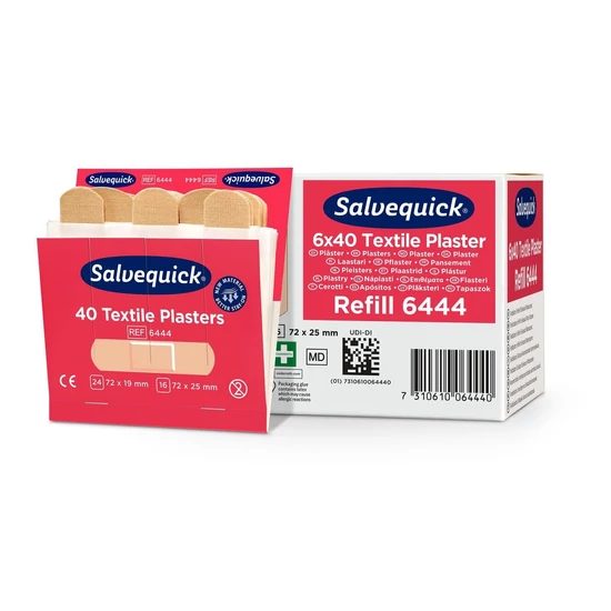  Cederroth Salvequick textil sebtapasz utántöltő 6x40db/gyűjtő