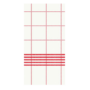 Kép 2/3 - Dunisoft asztalkendő fehér-piros 48x48cm 1/8 6x60db/gyűjtő