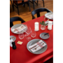 Kép 3/3 - Dunisoft asztalkendő fehér-piros 48x48cm 1/8 6x60db/gyűjtő