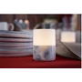 Kép 2/3 - Duni Good Concept Led Bright Marble gyertyatartó 105x75mm 4db/gyűjtő